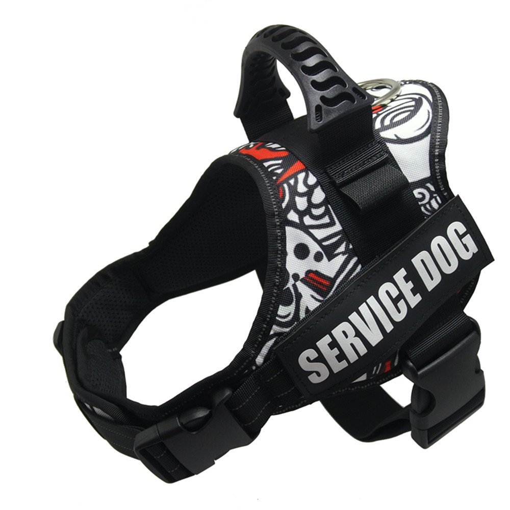 

Dog Vest Harness for Service Dogs, Soft Lining Padded Dog Training Vest with Reflective Patches and Handle for Large Medium Small Dogs