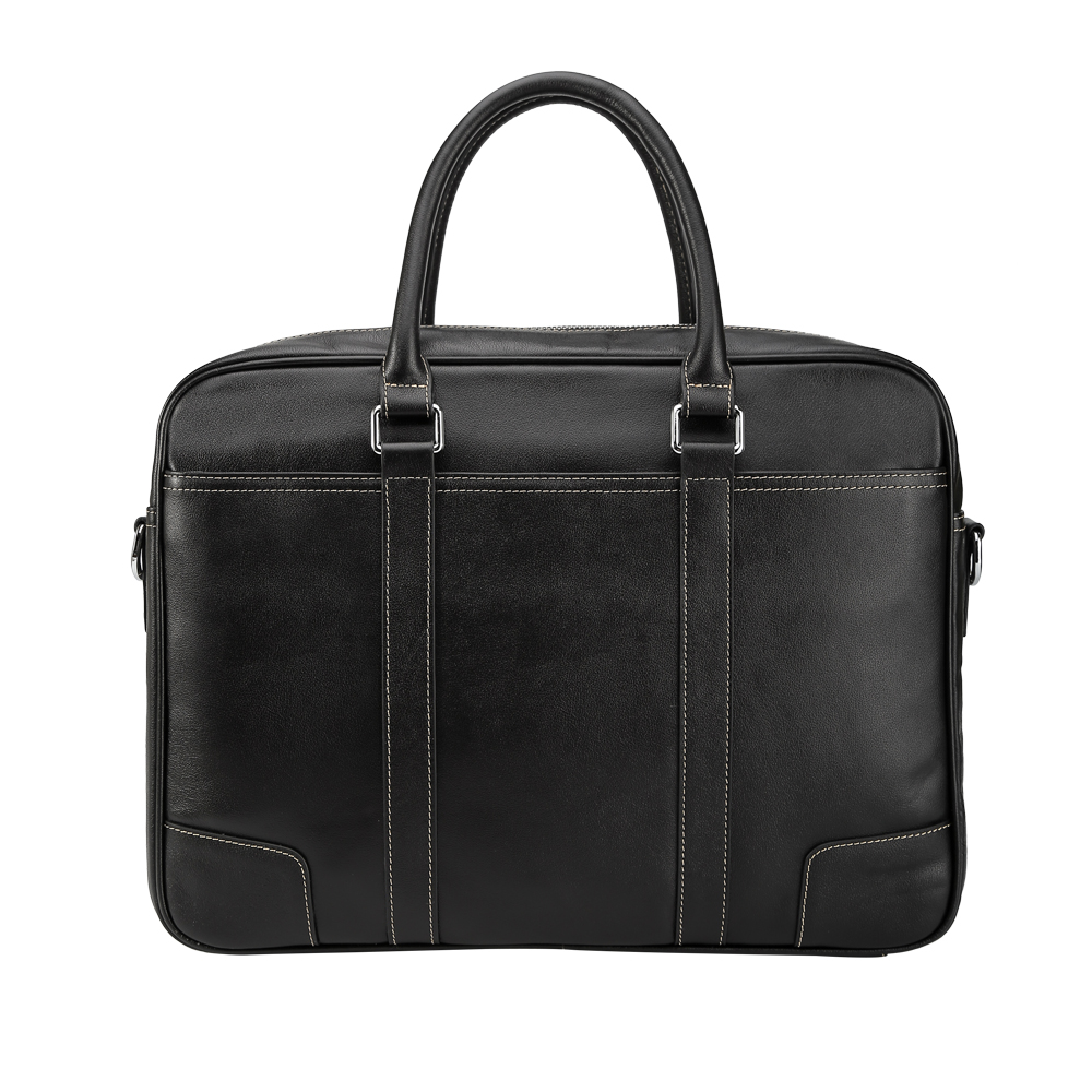 

Tiding Handmade Leather Briefcase Mens 15 Inch Laptop Bags Tote Business Office Case Satchel Retro Messenger Bag Maleta Brown, Black
