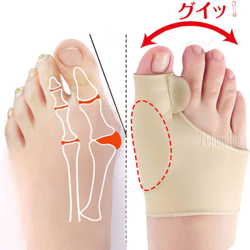 

Hallux Valgus Orthosis Big Toe Support Liners Bunion Silicone Orthopedics Brace Correction Separator High Heel Foot Bone Pain, As pic