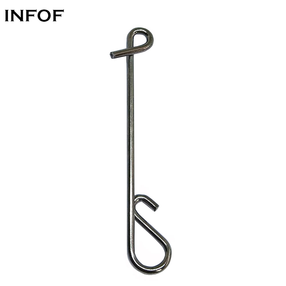 

INFOF Brand 500pcs/lot F6015 Fishing Swivels Snap Braid Knotless Connectors Fast Winding Snap Fishing Line Wire Connector Fishing Tools Pesc