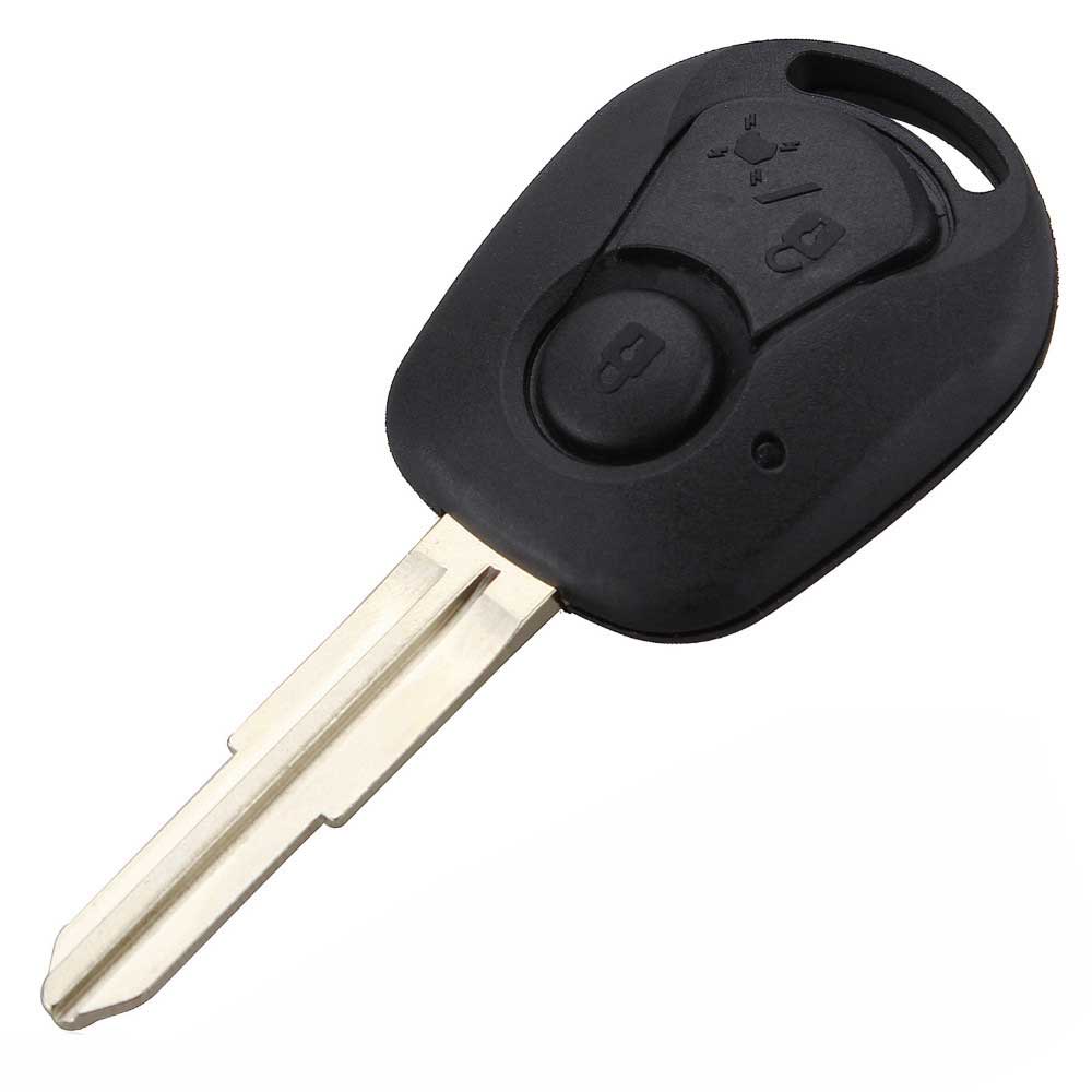 2 BUTTONS REMOTE KEY CASE SHELL BLADE FOB FOR CAR SSANGYONG ACTYON KYRON REXTON-image-415865964