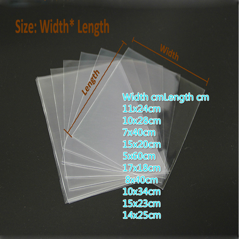 

Cellophane Bags 200pcs/lot Transparent Opp cosmetic Clear plastic gift bags candy tools flat pocket