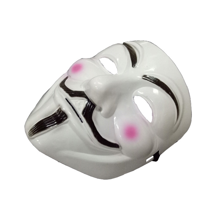 

Halloween PVC V Face Mask KILL IN REVENGE Plastic 20.5*17cm Theme Costume Accessories, White