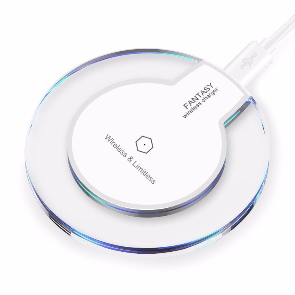 

Hot Selling 5V 2A Crystal Charging Pad Qi Wireless Charger Receiver for Samsung S7 Edge S6 iPhone 6 7 Universal Smartphone