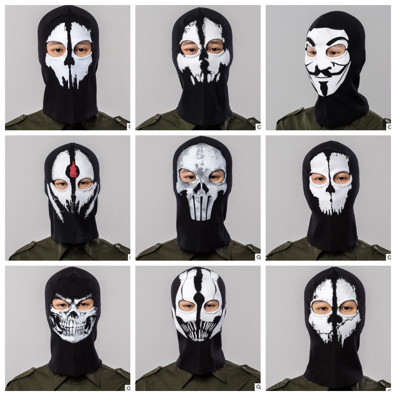 

Full Face Mask Cap Breathable Hat ostume Cosplay Mask Hat Mens Panel Tactical mask Caps Hood Balaclava Hat Headwear KKA4547, As pic