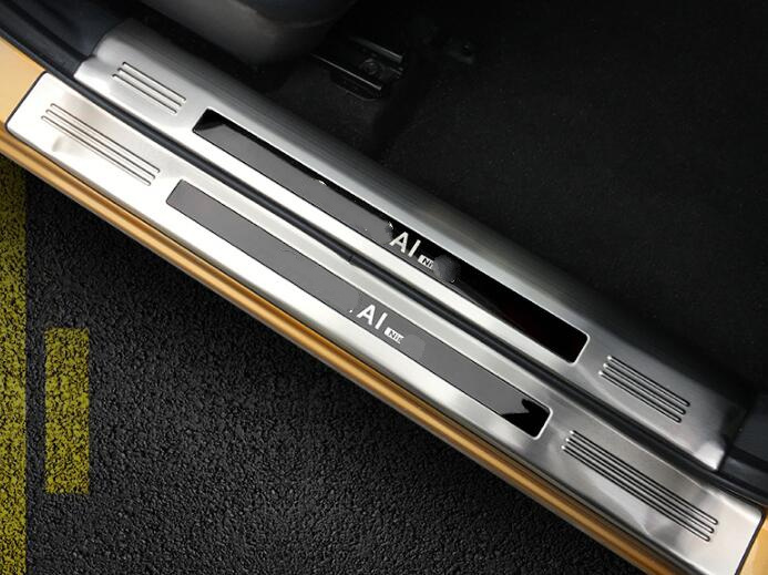 

High quality stainless steel 8pcs(4 Internal +4 external)door sills Scuff footplate,protection decoration plate for Nissan Qashqai 2016-2018