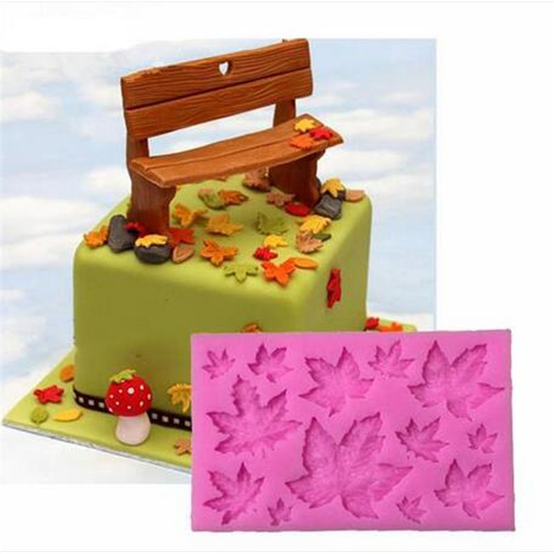 

Wholesales Maple Leaves Silicone Cake Decorating Mold Chocolate Mold Pastry Tool Gumpaste Mold Baking & Pastry Tools Bakeware
