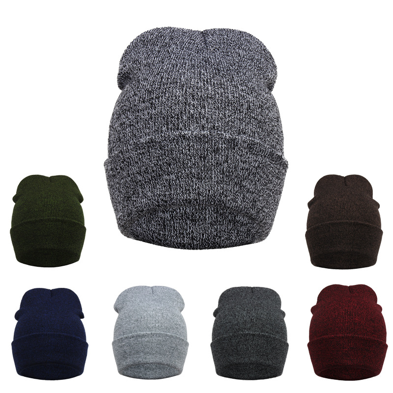 

New Knit Men's Women's Beanie Oversize Winter Warm Hat Ski Slouchy Chic Crochet Knitted Cap Free shipping, Mixed