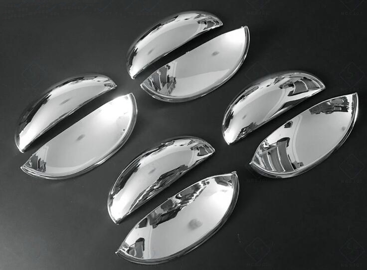 Haute qualité ABS chrome 4 pièces poignée de porte de voiture décoration couverture de protection + 4 pièces poignée de porte décoration protecti
