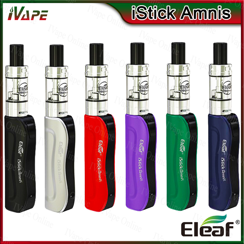 

Eleaf iStick Amnis 30W Kit built in 900mAh battery with GS DriveTank 2ml GS Air M Mesh Coil Electronic Cigarette Kit 100% Original, Remark for mixed