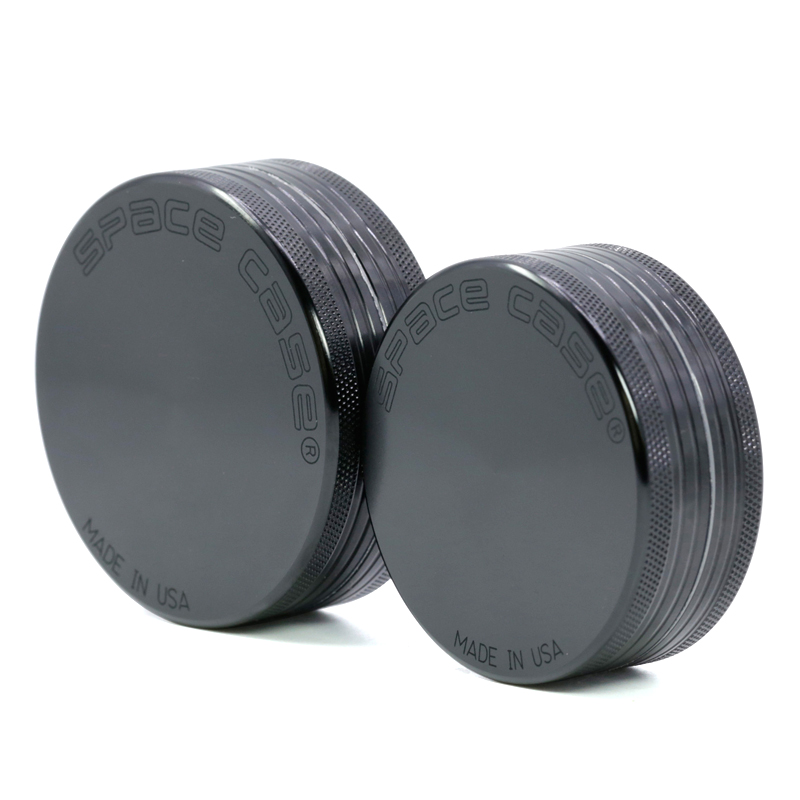 

Space Case Grinders 55mm 63mm Tobacco Crusher 2 Layers Herb Grinder With Triangle Scraper Aluminium Alloy CNC Smoking Grinders