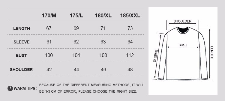 Vetements Hoodie Size Chart