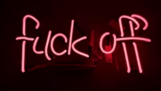 

Fack off Neon Signs 17*14 inch, Real Neon Signs Made with Glass Tubes, Brilliant Neon Open Sign. Eye-catching