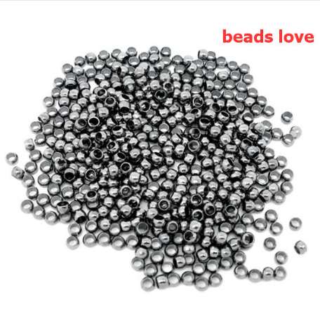 

(2000Pcs/lot )2mm Dia Pick 6 Colors Jewelry Findings Smooth Ball Crimps Beads (w02934)Free Shipping!