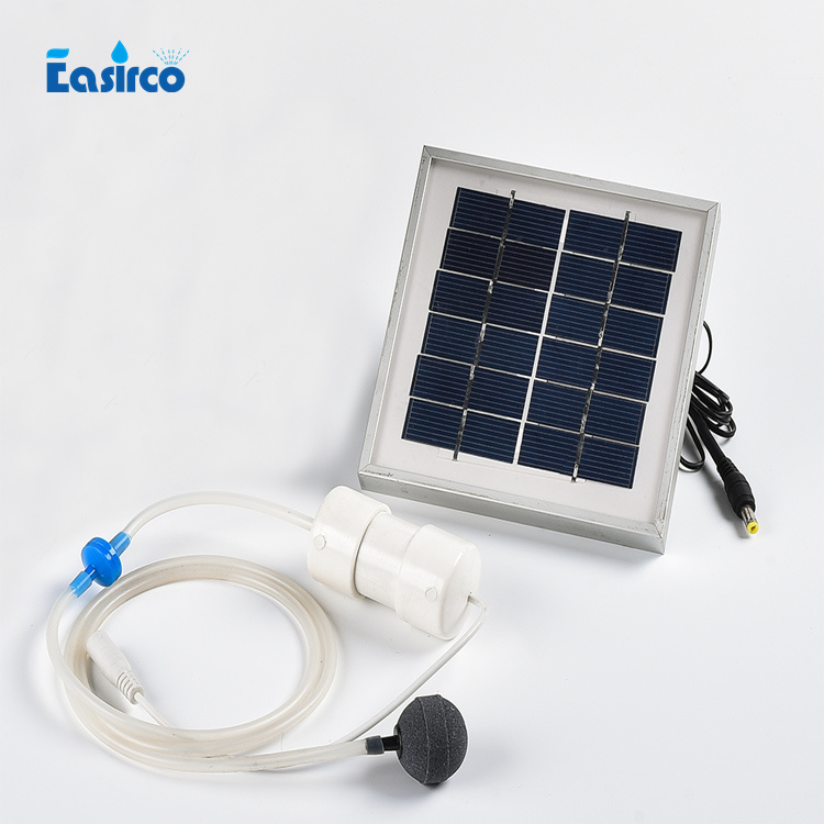 

2W Solar Energy air pump 2L/MIN for hydroponics system.Go fishing, Aluminum alloy frame,Free shipping, Without plug