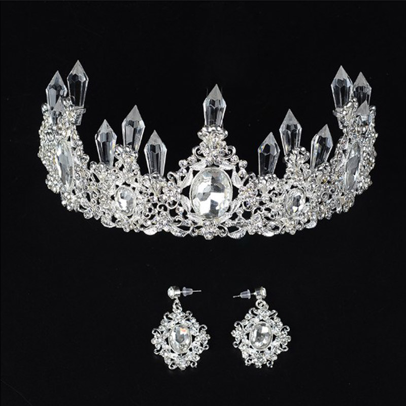 Bride Hair Jewelry Baroque Handmade Beaded Luxury Gold Crystal Tiaras Sweet Princess Crown Wedding Hair Accessories Wholesale-image-410663123