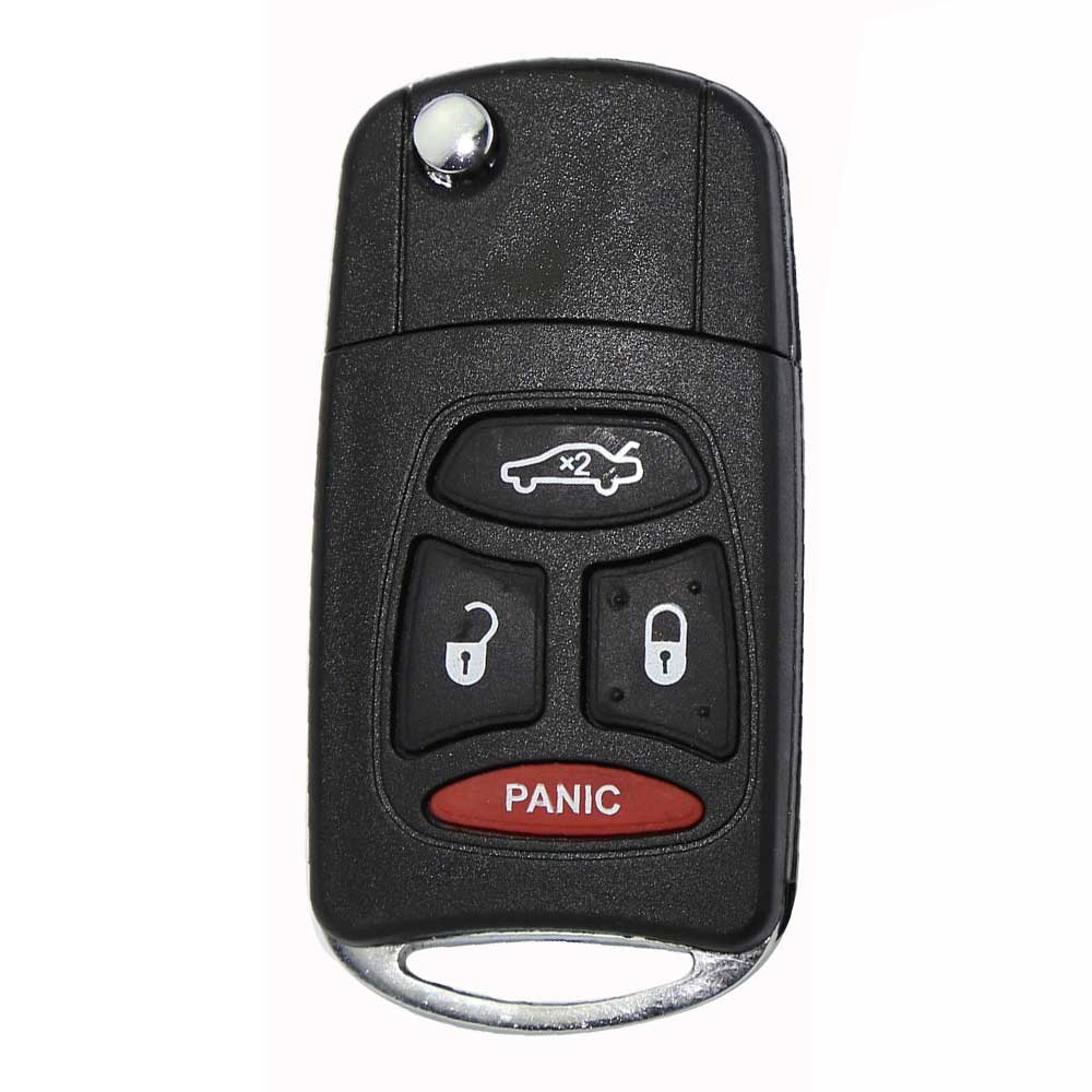 4Buttons Panic Folding Flip Key Case Cover For Chrysler Sebring For Dodge Avenger Nitro For Jeep Fob Car Shell-image-415173190