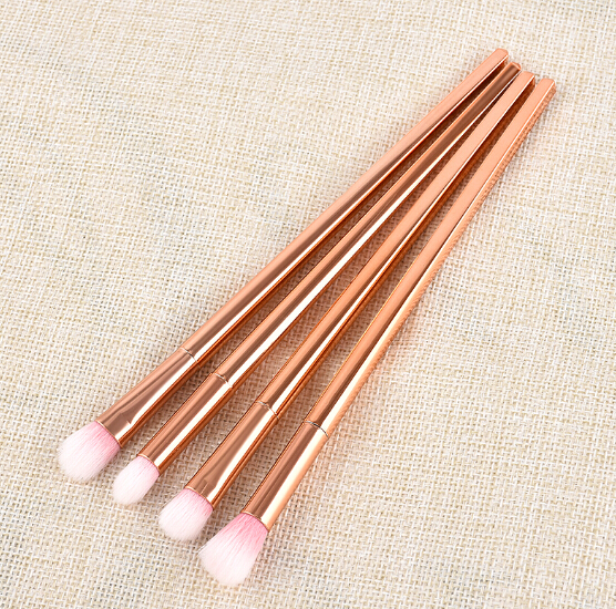 

Nylon/plastic Rose gold Makeup Brushes Set for Foundation Eyeshadow Eyeliner Lip Brush Tool hot sale
