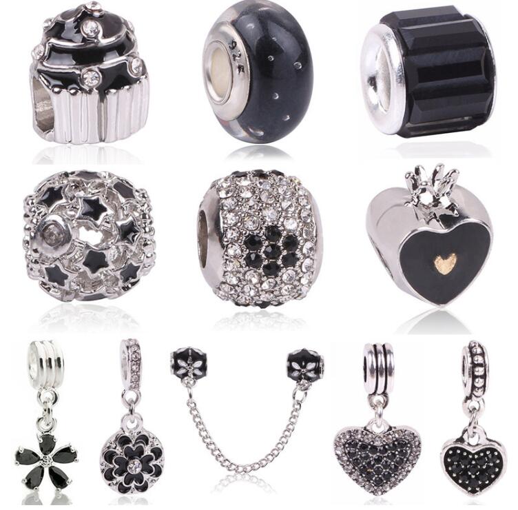 charm pandora noir et blanc charm pandora noir et blanc