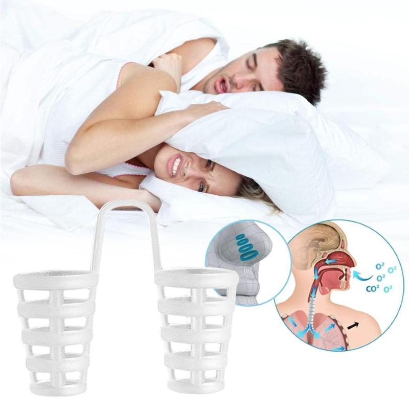 Silicone Nose Stopper Snoring Cessation Anti Snore Sleep Health Sleeping Apnea Mini Nose Clip Vents Device-image-429681512