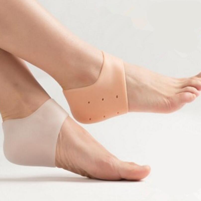 Feet Care Socks Silicone Moisturizing Gel Heel Socks Cracked Foot Skin Care Protectors with Hole LX3892-image-430003248