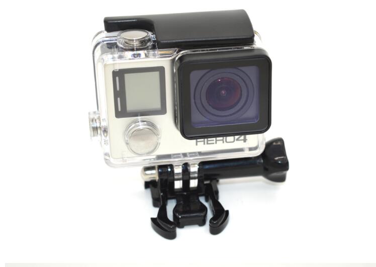 3 Carcasa Silicona len Cap para Go Pro Hero 4/ 3/ UV Protector de Lente GoPro Hero 4/ Marco est/ándar para Protector Caso de Vivienda