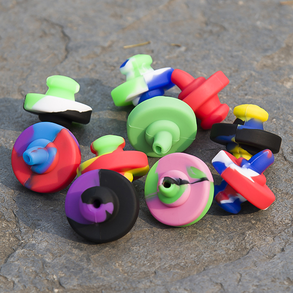 

Silicone Carb Cap Dia 34mm For Quartz Banger Nails UFO Carb Cap Mixed Colors Food Grade Silicon