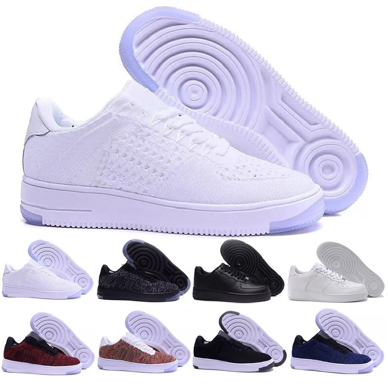 

2018 Newest Classical All White Black Gray Low High 1 Cut Men & Women Sports Sneakers Running Shoes one Skate Shoes EUR SZ36-45