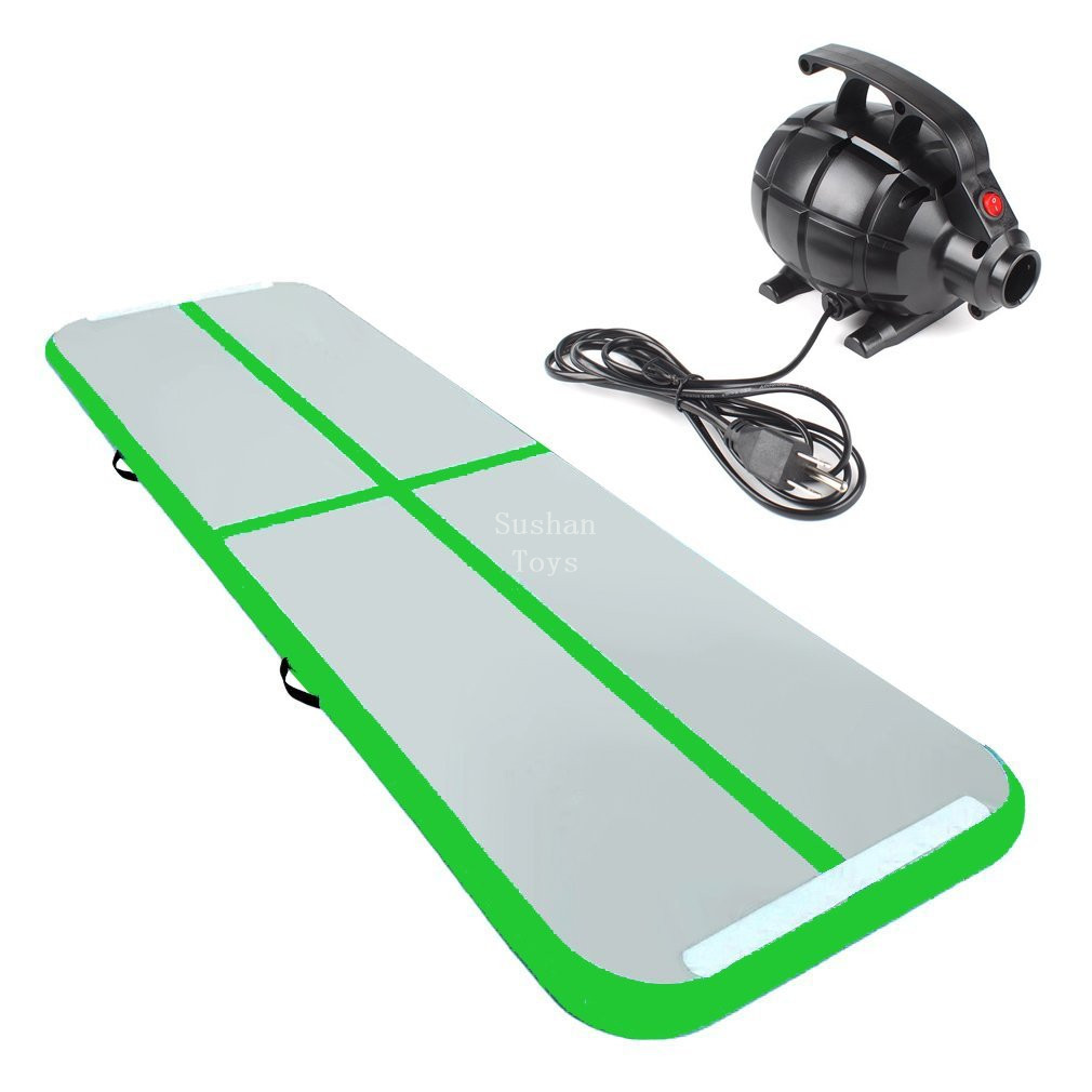 

3x1x0.1m inflatable gymnastic mat air track tumbling mat with pump air floor for home use, beach, park and water
