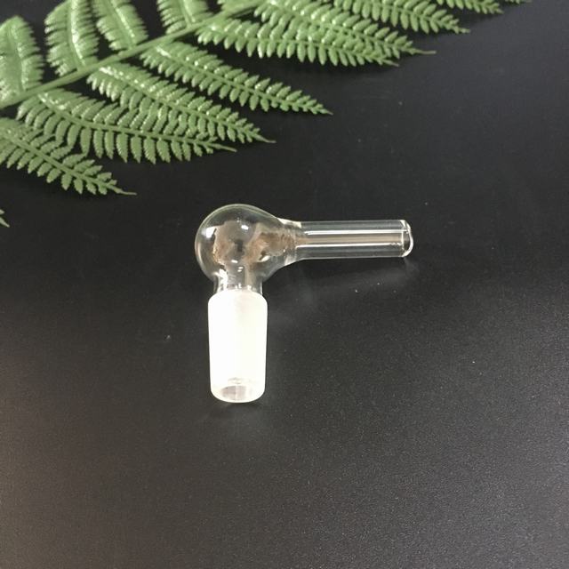 

Glass hookah vape adapter 14mm male connector 90 degree 9.5 diameter, suitable for whip xhalevape evaporator accessories