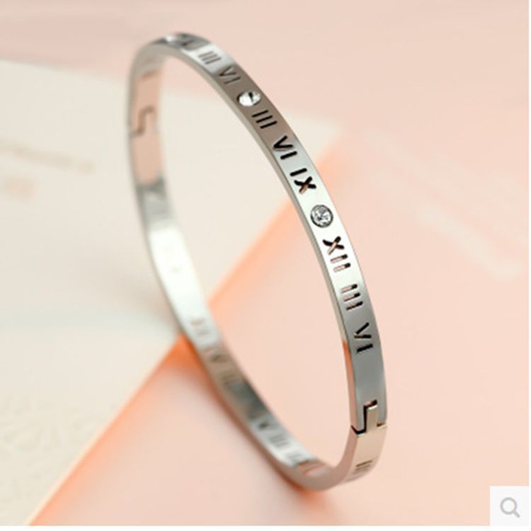 

2018 New style silver rose 18k gold 316L stainless steel screw bangle bracelet with screwdriver and original dust bag screws never lose