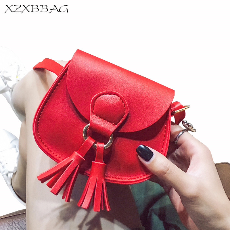 

XZXBBAG Children Fashion Tassels Mini Messenger Bags Girl PU Leather Coin Purse Pouch Kids Cute Crossbody Case Girl Shoulder Bag, White