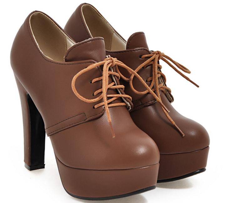 

Free send Hot Korean Coarse heel Single shoes high heeled women shoes big size 43 44 45 46 47 yards, Grey