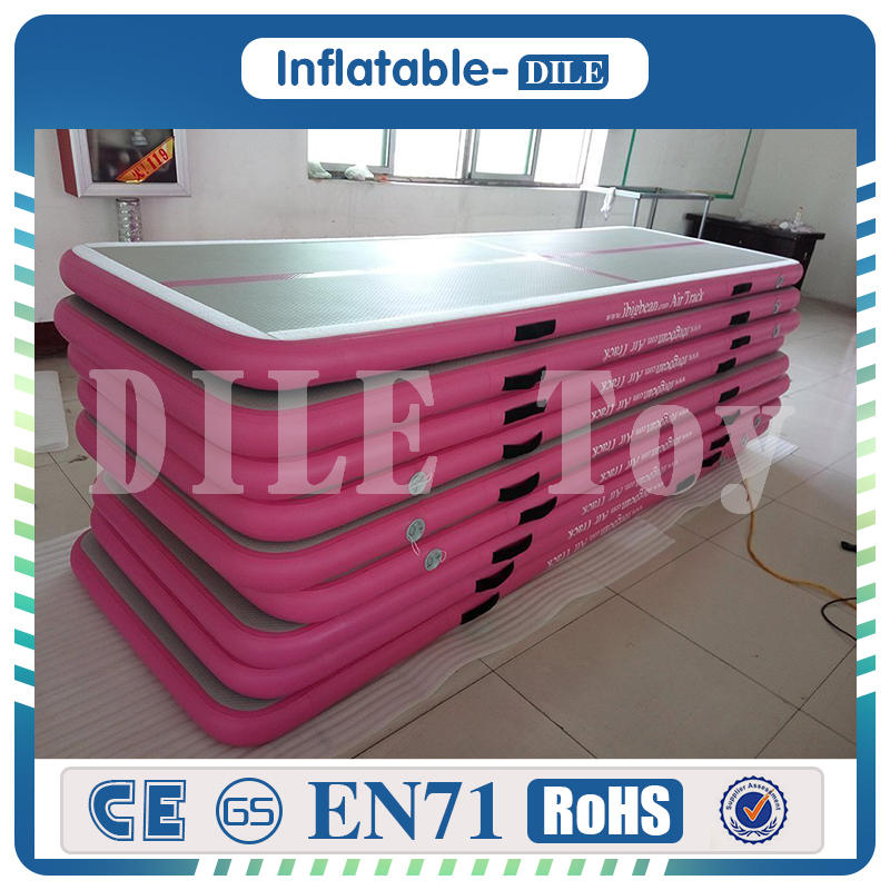 

400x100x20cm Inflatable Air Track Tumble Track Gymnastics Air Mat Cheerleading Mat Trick Pad For Home Use