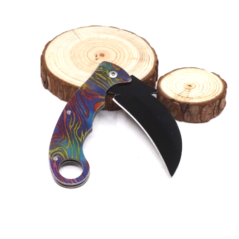 

CS GO Karambit Knife Folding Tactical Knives Stainless steel Blade Hunting Outdoor Camping Survival Pocket Knife CSGO EDC Multi Tool