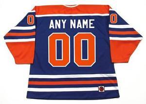 EDMONTON OILERS Hockey Jerseys Personalized Jerseys Mens Womens Youth 1970's K1 WHA M&N "Customized"-Custom Any Name&No.Goalit Cut