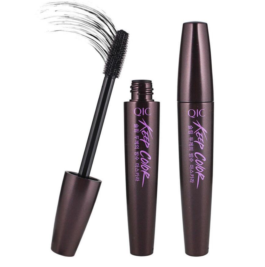 

Hot QIC Waterproof Women Makeup Beauty Mascara Eyelashes Make Up Thick Curling Mascaras Cosmetics Black Color