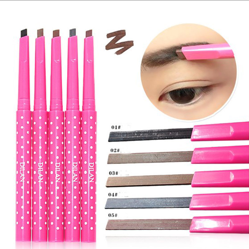 120pcs/lot Auto Eyebrow Pencil Waterproof Crayon Sourcil Brow Pencill Long- lasting Makeup Beauty tools 5 colors-image-411955861