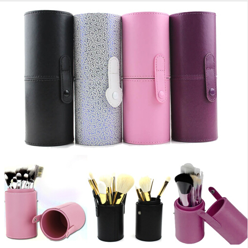 

PU Leather Travel Makeup Brushes Pen Holder Storage Empty Holder Cosmetic Brush Bag Brushes Organizer Make Up Tools