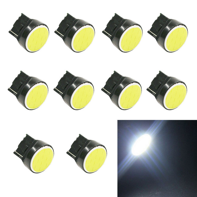 10 pièces/lot W21W T20 7443/7440 Auto Led Cob arrêt de voiture feu de recul arrière avant clignotant Led blanc Super lumineux DC12V