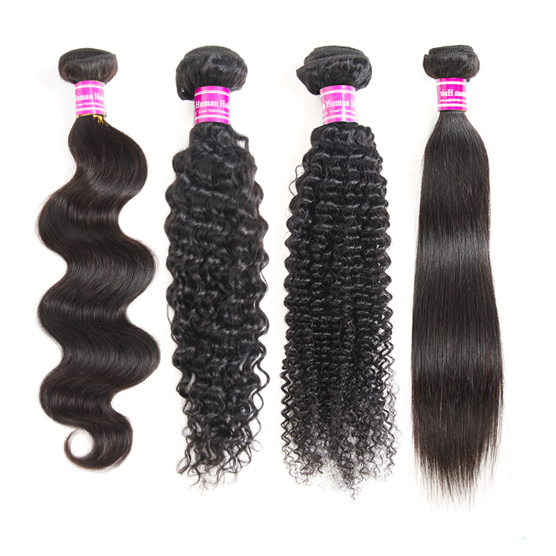 

Brazilian Straight Virgin Human Hair Bundles Peruvian Deep Water wave Kinky Curly Remy Hair Extensions wet and wavy human hair Weaves