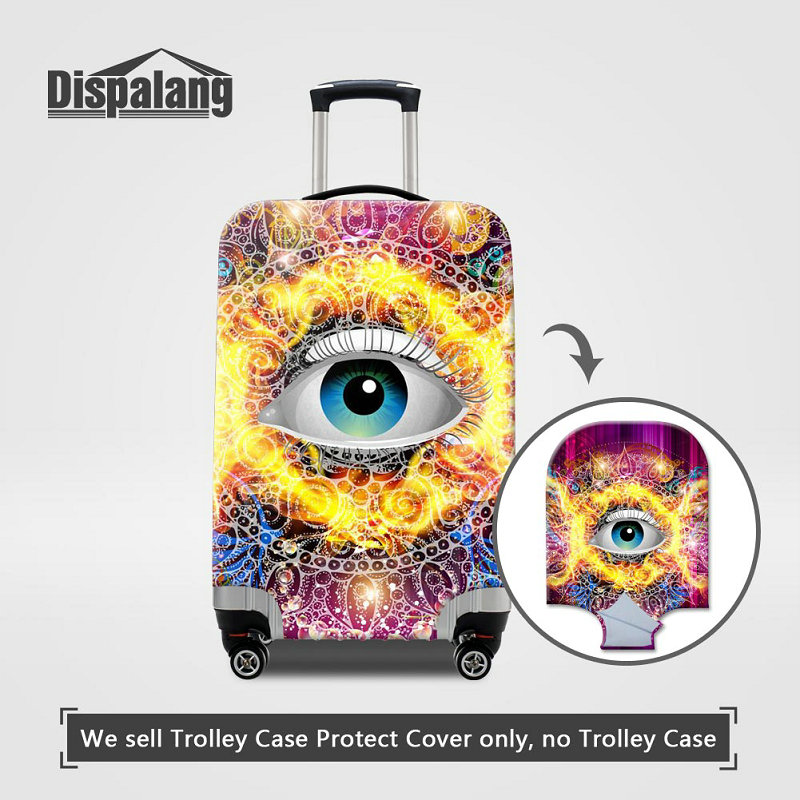

Eye Expression Travel Luggage Protective Cover For 18-32 Inch Case For Suitcase Women's Elastic Stretch Anti-Dust Trolley Covers Wholesale