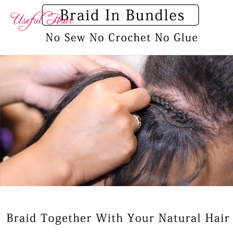 

brazilian virgin hair weaves closure body wave hair Braid in bundles brazilian sew in hair extensions for black wommen marley high quality, Natural color