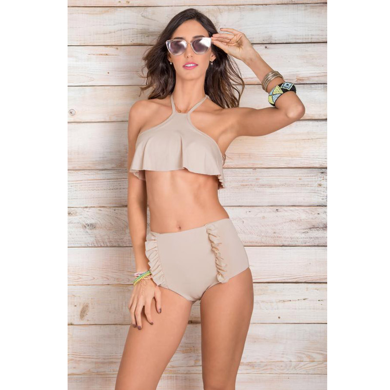 women's halter swim tops