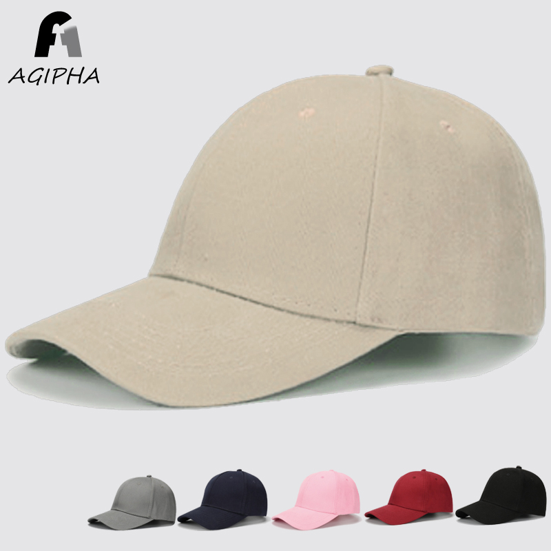 

Solid Cotton Baseball Cap For Women Men Snapback Dad Hat With Retro Casual Casquette Adjustable Durable Metal Buckle Black Pink Caps Dm001, Red
