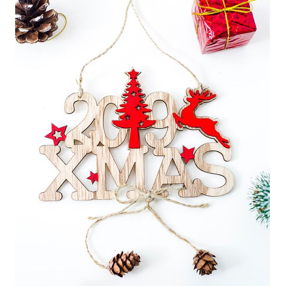 Christmas Door Signs New Year 2019 Xmas Door Wall Hanging Decorations For Home Office Cafe Restaurant Party Decoration Gift Y18102609 Canada 2019 From