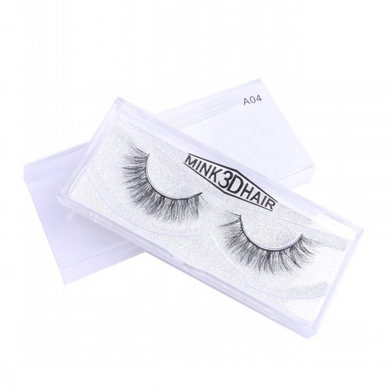 

New 19 Styles Mink Hair Eyelashes High Quality 10-16mm 1 Pair Box 100% Real Natural Thick False Eyelashes