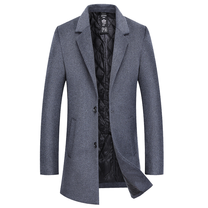High Quality New Arrival Autumn Winter Men's Wool Coat Winter Cashmere Jacket Man Long Section Overcoat Mens Extra Long Coat