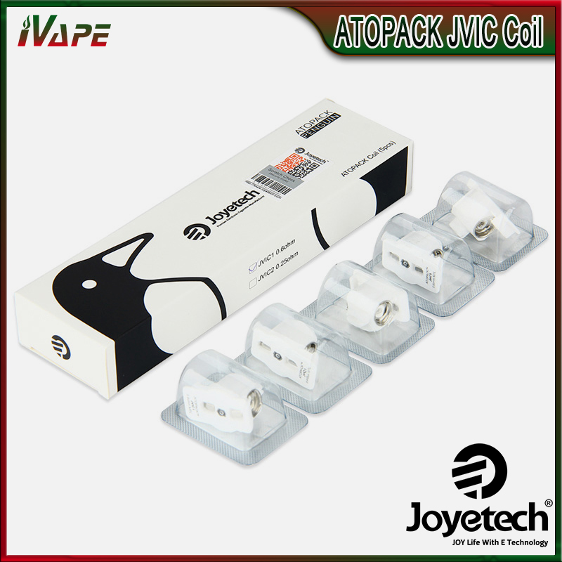 

Joyetech ATOPACK JVIC Coil Heads 0.25ohm DL 0.6ohm MTL KAL Coil Wrap by Ceramic Cradle Evaporator for Atopack Penguin 100% Original