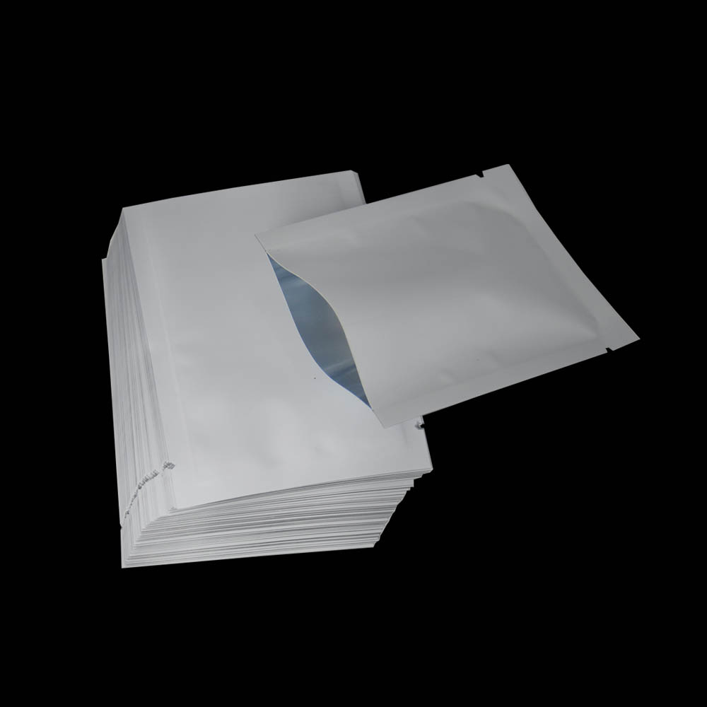 White 7x10cm Glossy Surface Aluminum Foil Food Package Bag 200Pcs Heat Sealing Open Top Mylar Bags for Kitchen Dried Food Storage Pouches-image-412626826